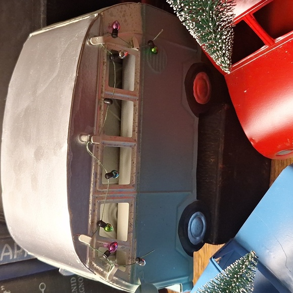 CHRISTMAS HOLIDAY DECOR METAL VEHICLES - Picture 4 of 7